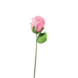 Rose Bud Crochet (pink, red)