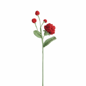 Rose with 3 Buds (red, white, purple, blue, pink, yellow)