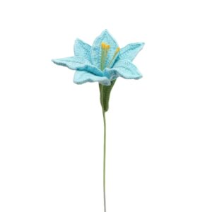 Blooming Lily Crochet (blue, white, light pink)