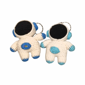 Crochet Spaceman Keychain