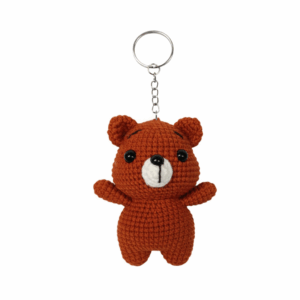 Mini Bear Crochet Keychain