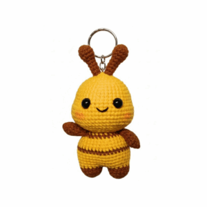 Crochet Bee Keychain