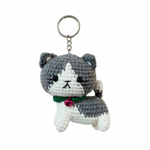 Crochet Cat Keychain