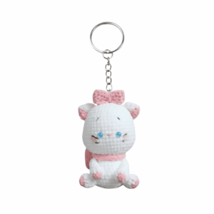 Crochet Marie Cat Keychain