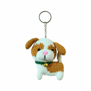 Crochet Dog Keychain