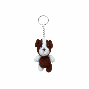 Brown Puppy Keychain