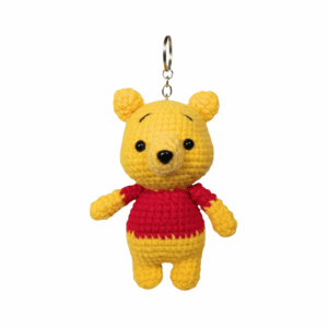 Crochet Pooh Bear Keychain