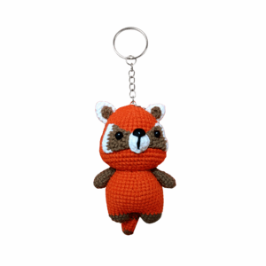 Crochet Red Panda Keychain