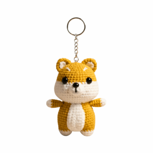 Crochet Shiba Inu Keychain