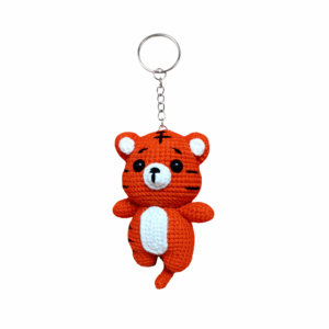 Crochet Tiger Keychain