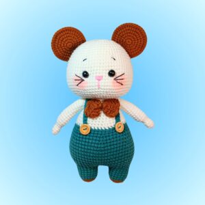 Crochet Gentleman Mouse Plushie
