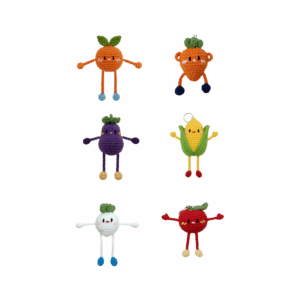 Crochet Vegetable Keychain