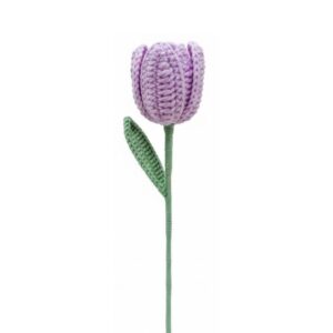 Classic Tulip Crochet (purple, pink, yellow, green, blue, white)