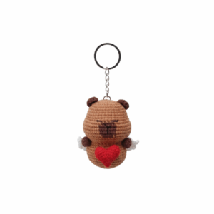 Capybara Cupid Keychain