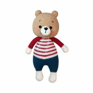 Crochet Teddy in Sweater Plushie
