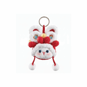 Crochet Rabbit Lion Dance Head-No.01