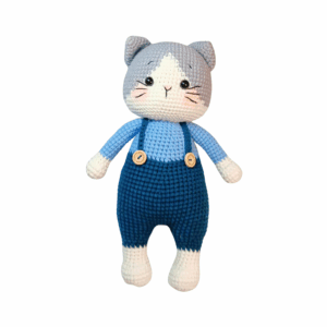 Chubby Large Cat (blue, green)