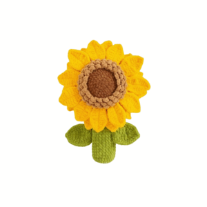 Sunflower Crochet Pillow