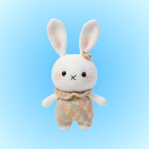 Ruffle Collar Romper Rabbit with Bow (5 options)