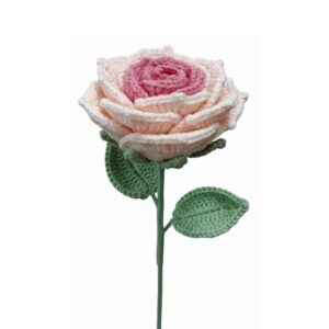 Ombre Pink Big Rose Crochet