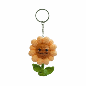 [Plants vs. Zombies] Crochet Sunflower Keychain