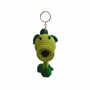 [Plants vs. Zombies] Crochet Peashooter Keychain