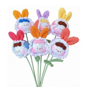 Crochet Baby Bunny Flower