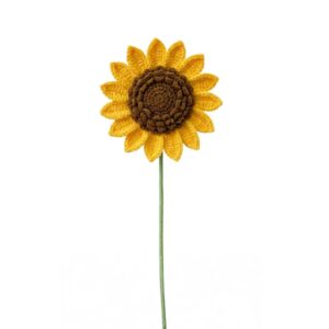 Single-layer Crochet Sunflower